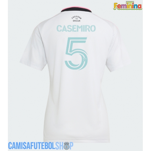 Camisa de time de futebol Inter Miami Casemiro #5 Replicas 3º Equipamento Feminina 2026-27 Manga Curta